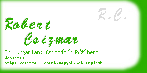 robert csizmar business card